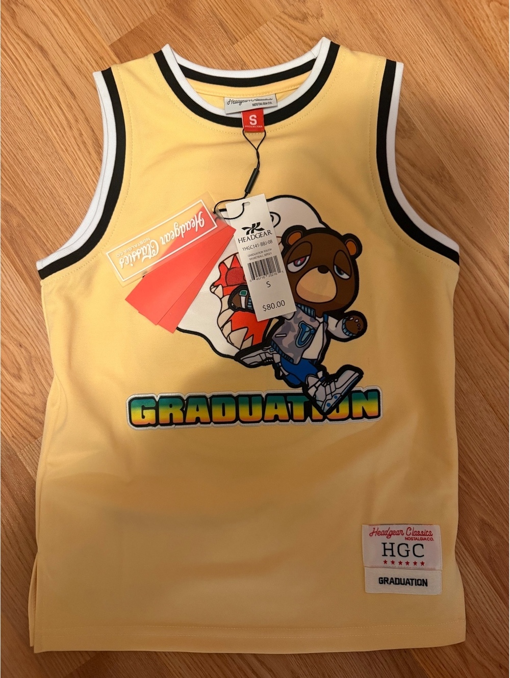 $80 GRADUATION “WELCOME TO UNIVERSE CITY” HGC BASKETBALL JERSEY SIZE (YOUTH SM)